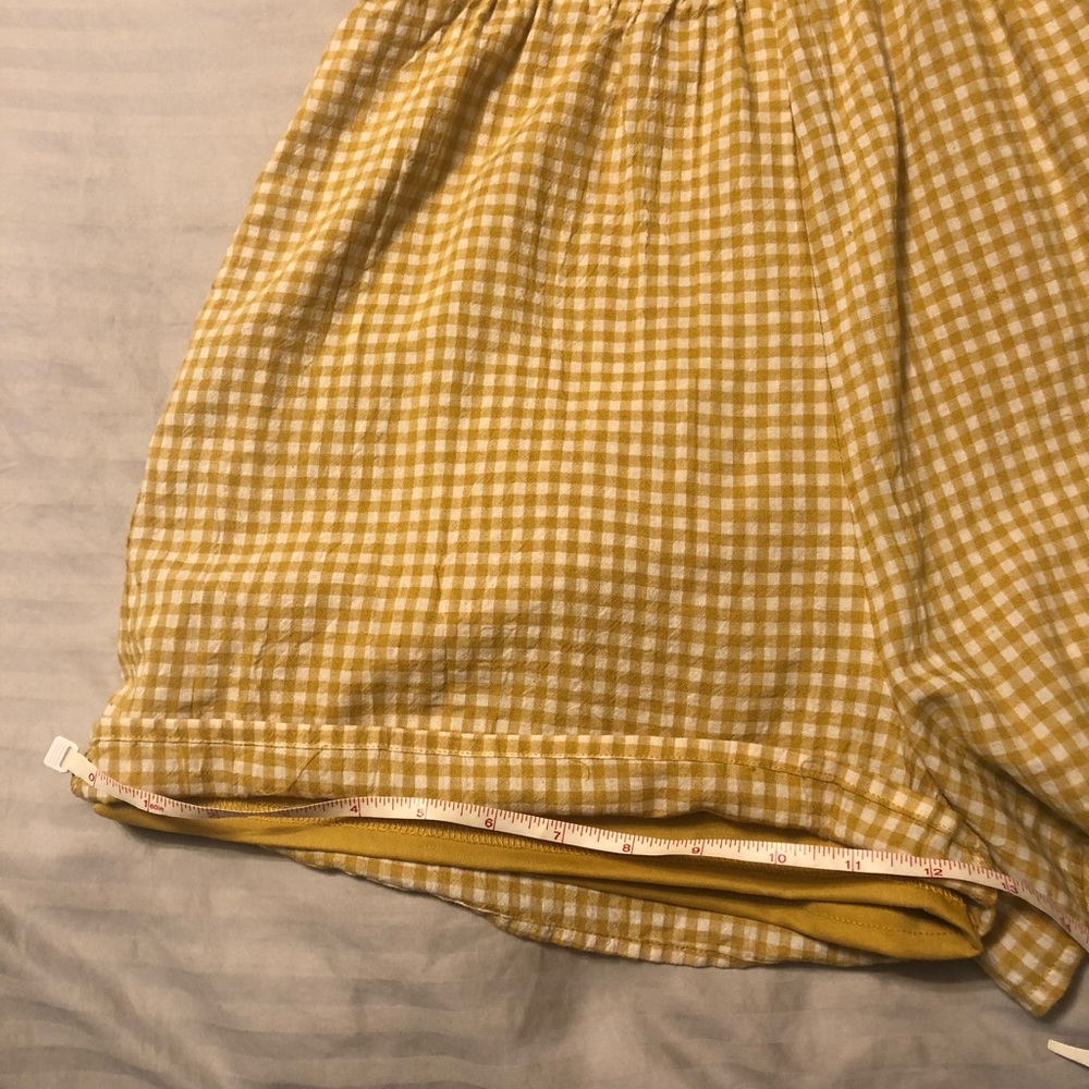 Yellow gingham romper - Picture 8 of 8